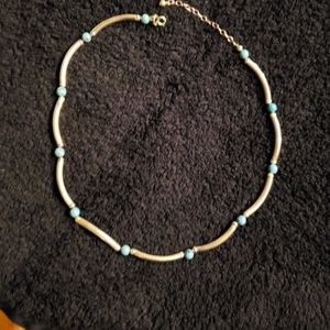 Sterling silver & turquoise necklace